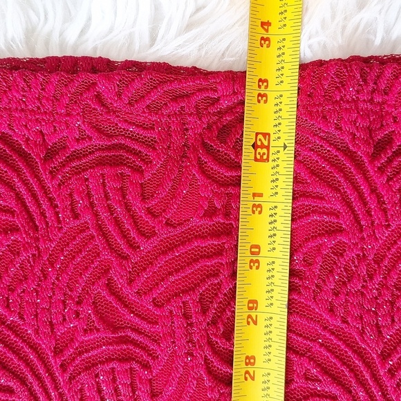 Emerald Sundae Sparkly Red Mini Dress - Picture 16 of 16